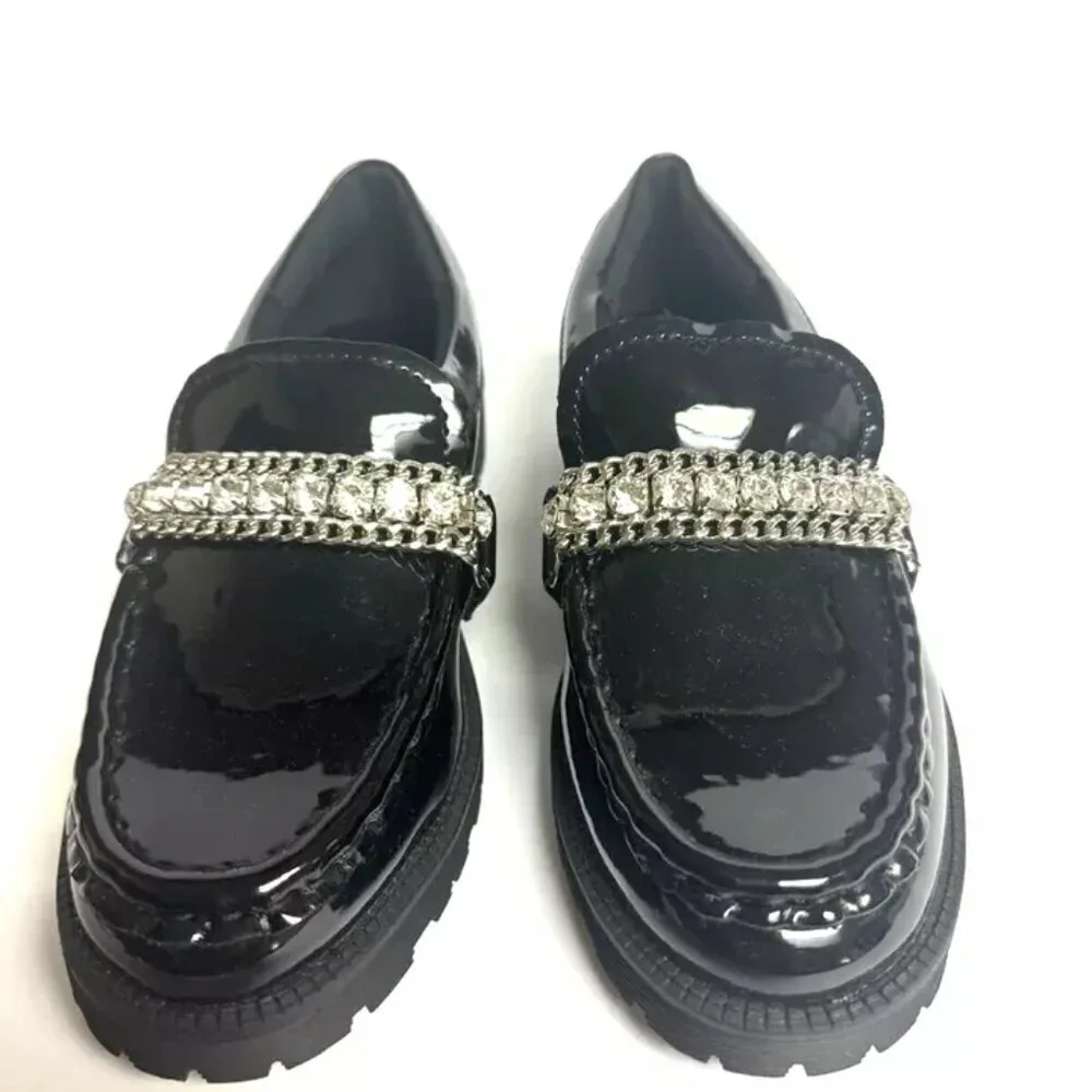 Steve Madden Taylar Loafer Black Size 2 M Big Kid